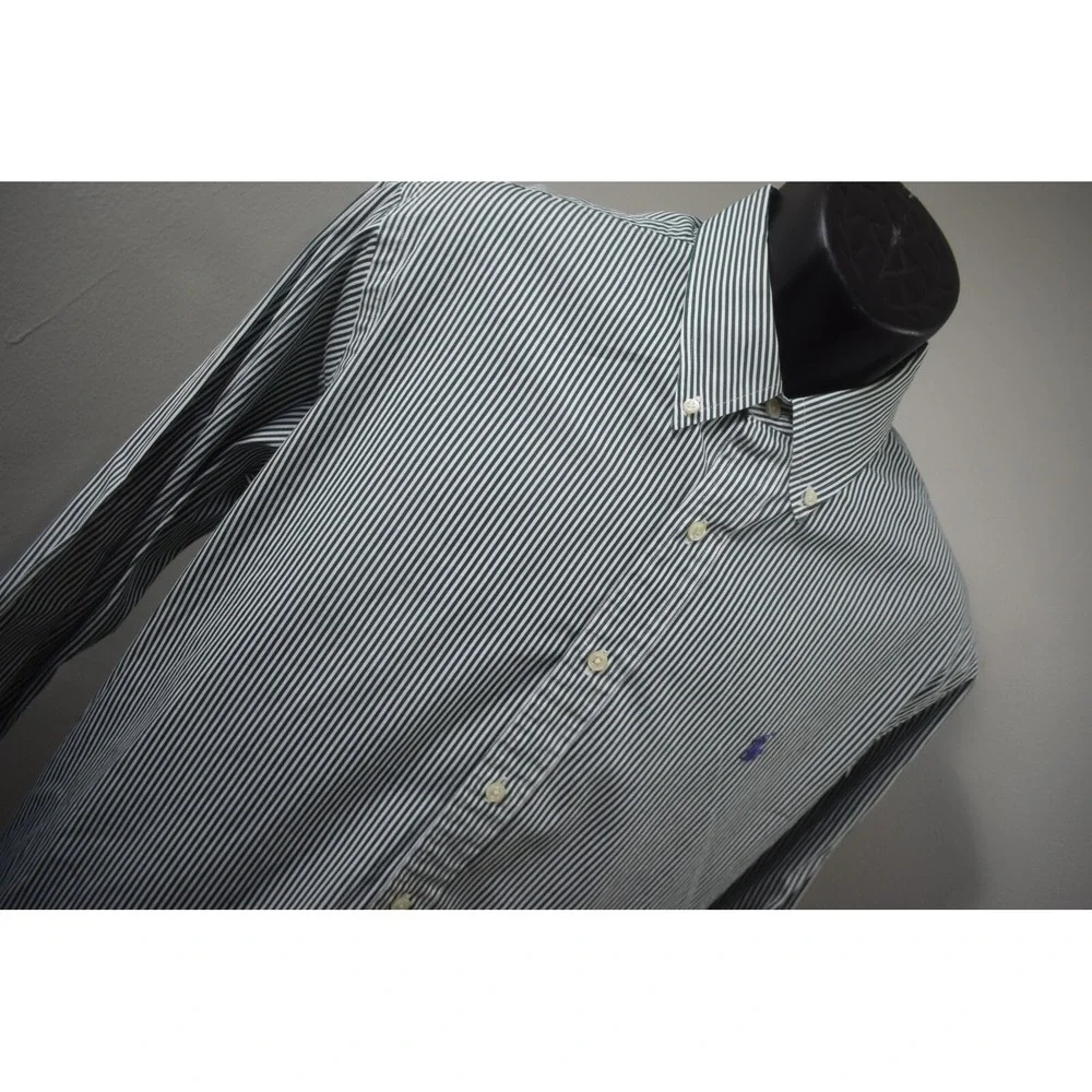 Polo Ralph Lauren Dress Shirt Classic Fit Striped Long Sleeve‎ Button Up Mens XL
